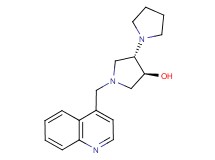 (3'S*,4'S*)-1'-(quinolin-4-ylmethyl)-1,3'-bipyrrolidin-4'-ol