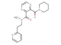 N-methyl-3-(piperidin-1-ylcarbonyl)-N-(2-pyridin-2-ylethyl)pyrazine-2-carboxamide