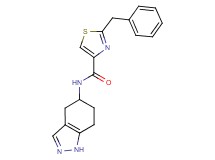 2-benzyl-N-(4,5,6,7-tetrahydro-1H-indazol-5-yl)-1,3-thiazole-4-carboxamide