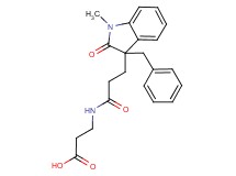 3-{[3-(3-benzyl-1-methyl-2-oxo-2,3-dihydro-1H-indol-3-yl)propanoyl]amino}propanoic acid