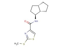 2-(methylthio)-N-[(1S*,3aS*,6aS*)-octahydropentalen-1-yl]-1,3-thiazole-4-carboxamide