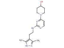 1-(2-{[2-(3,5-dimethyl-1H-pyrazol-4-yl)ethyl]amino}pyrimidin-4-yl)piperidin-4-ol