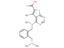 4-[{2-[(dimethylamino)methyl]benzyl}(methyl)amino]-5-methylthieno[2,3-d]pyrimidine-6-carboxylic acid