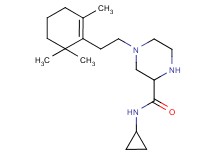 N-cyclopropyl-4-[2-(2,6,6-trimethyl-1-cyclohexen-1-yl)ethyl]-2-piperazinecarboxamide