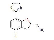 1-[4-fluoro-7-(1,3-thiazol-2-yl)-2,3-dihydro-1-benzofuran-2-yl]methanamine