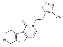 3-[2-(4-methyl-1,3-thiazol-5-yl)ethyl]-5,6,7,8-tetrahydropyrido[4',3':4,5]thieno[2,3-d]pyrimidin-4(3H)-one hydrochloride