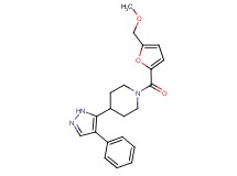 1-[5-(methoxymethyl)-2-furoyl]-4-(4-phenyl-1H-pyrazol-5-yl)piperidine