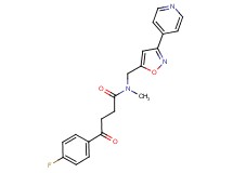 4-(4-fluorophenyl)-N-methyl-4-oxo-N-{[3-(4-pyridinyl)-5-isoxazolyl]methyl}butanamide