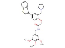 2-[4-(1-benzothien-3-yl)-2-(1-pyrrolidinylmethyl)phenoxy]-N-(3,4,5-trimethoxybenzyl)acetamide