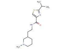 2-isopropyl-N-[2-(1-methylpiperidin-3-yl)ethyl]-1,3-thiazole-4-carboxamide