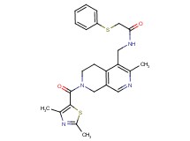 N-({7-[(2,4-dimethyl-1,3-thiazol-5-yl)carbonyl]-3-methyl-5,6,7,8-tetrahydro-2,7-naphthyridin-4-yl}methyl)-2-(phenylthio)acetamide