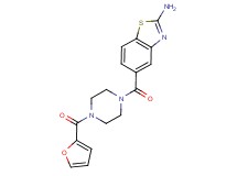 5-{[4-(2-furoyl)-1-piperazinyl]carbonyl}-1,3-benzothiazol-2-amine trifluoroacetate