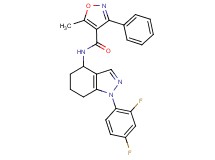 N-[1-(2,4-difluorophenyl)-4,5,6,7-tetrahydro-1H-indazol-4-yl]-5-methyl-3-phenyl-4-isoxazolecarboxamide
