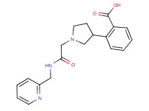 2-(1-{2-oxo-2-[(2-pyridinylmethyl)amino]ethyl}-3-pyrrolidinyl)benzoic acid