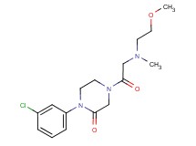 1-(3-chlorophenyl)-4-[N-(2-methoxyethyl)-N-methylglycyl]-2-piperazinone