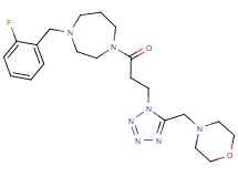1-(2-fluorobenzyl)-4-{3-[5-(4-morpholinylmethyl)-1H-tetrazol-1-yl]propanoyl}-1,4-diazepane