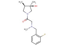 (3R*,4R*)-1-[N-(2-fluorobenzyl)-N-methylglycyl]-3,4-dimethyl-3-pyrrolidinol