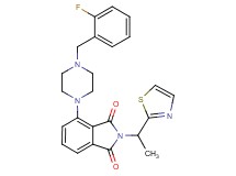 4-[4-(2-fluorobenzyl)-1-piperazinyl]-2-[1-(1,3-thiazol-2-yl)ethyl]-1H-isoindole-1,3(2H)-dione
