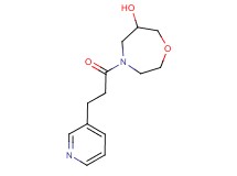4-(3-pyridin-3-ylpropanoyl)-1,4-oxazepan-6-ol