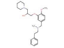 1-(2-methoxy-5-{[methyl(2-phenylethyl)amino]methyl}phenoxy)-3-(1-piperidinyl)-2-propanol