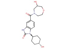 1-(trans-4-hydroxycyclohexyl)-5-[(6-hydroxy-1,4-oxazepan-4-yl)carbonyl]-1,3-dihydro-2H-benzimidazol-2-one