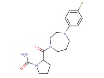 2-{[4-(4-fluorophenyl)-1,4-diazepan-1-yl]carbonyl}-1-pyrrolidinecarboxamide