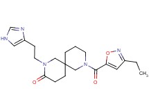 8-[(3-ethylisoxazol-5-yl)carbonyl]-2-[2-(1H-imidazol-4-yl)ethyl]-2,8-diazaspiro[5.5]undecan-3-one
