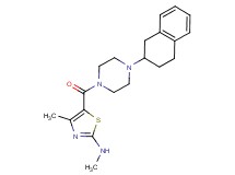 N,4-dimethyl-5-{[4-(1,2,3,4-tetrahydro-2-naphthalenyl)-1-piperazinyl]carbonyl}-1,3-thiazol-2-amine