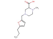 1-methyl-4-[(5-propyl-2-furyl)methyl]piperazine-2-carboxylic acid