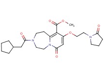methyl 3-(cyclopentylacetyl)-7-oxo-9-[2-(2-oxo-1-pyrrolidinyl)ethoxy]-1,2,3,4,5,7-hexahydropyrido[1,2-d][1,4]diazepine-10-carboxylate