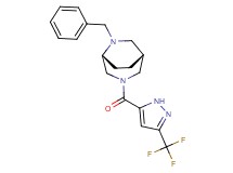 (1R*,5R*)-6-benzyl-3-{[3-(trifluoromethyl)-1H-pyrazol-5-yl]carbonyl}-3,6-diazabicyclo[3.2.2]nonane