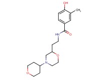 4-hydroxy-3-methyl-N-{2-[4-(tetrahydro-2H-pyran-4-yl)morpholin-2-yl]ethyl}benzamide