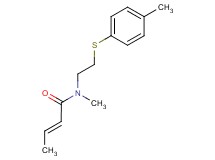 (2E)-N-methyl-N-{2-[(4-methylphenyl)thio]ethyl}but-2-enamide