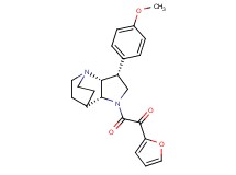 1-(2-furyl)-2-[(3R*,3aR*,7aR*)-3-(4-methoxyphenyl)hexahydro-4,7-ethanopyrrolo[3,2-b]pyridin-1(2H)-yl]-2-oxoethanone