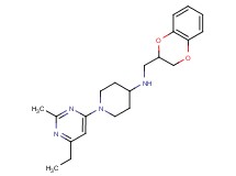 N-(2,3-dihydro-1,4-benzodioxin-2-ylmethyl)-1-(6-ethyl-2-methylpyrimidin-4-yl)piperidin-4-amine