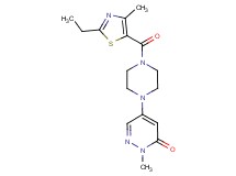5-{4-[(2-ethyl-4-methyl-1,3-thiazol-5-yl)carbonyl]-1-piperazinyl}-2-methyl-3(2H)-pyridazinone