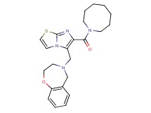 4-{[6-(1-azocanylcarbonyl)imidazo[2,1-b][1,3]thiazol-5-yl]methyl}-2,3,4,5-tetrahydro-1,4-benzoxazepine