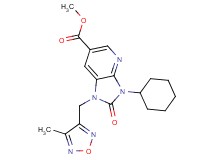methyl 3-cyclohexyl-1-[(4-methyl-1,2,5-oxadiazol-3-yl)methyl]-2-oxo-2,3-dihydro-1H-imidazo[4,5-b]pyridine-6-carboxylate