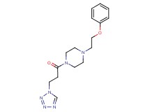 1-(2-phenoxyethyl)-4-[3-(1H-tetrazol-1-yl)propanoyl]piperazine