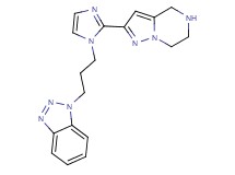 1-{3-[2-(4,5,6,7-tetrahydropyrazolo[1,5-a]pyrazin-2-yl)-1H-imidazol-1-yl]propyl}-1H-1,2,3-benzotriazole dihydrochloride