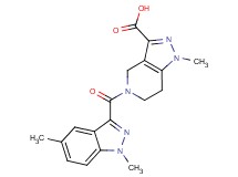 5-[(1,5-dimethyl-1H-indazol-3-yl)carbonyl]-1-methyl-4,5,6,7-tetrahydro-1H-pyrazolo[4,3-c]pyridine-3-carboxylic acid