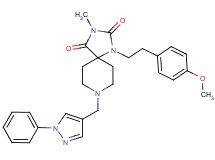1-[2-(4-methoxyphenyl)ethyl]-3-methyl-8-[(1-phenyl-1H-pyrazol-4-yl)methyl]-1,3,8-triazaspiro[4.5]decane-2,4-dione