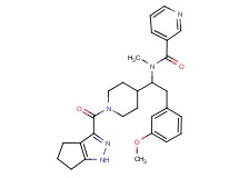 N-{2-(3-methoxyphenyl)-1-[1-(1,4,5,6-tetrahydrocyclopenta[c]pyrazol-3-ylcarbonyl)-4-piperidinyl]ethyl}-N-methylnicotinamide