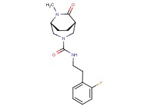 (1S*,5R*)-N-[2-(2-fluorophenyl)ethyl]-6-methyl-7-oxo-3,6-diazabicyclo[3.2.2]nonane-3-carboxamide