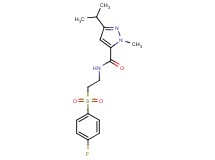 N-{2-[(4-fluorophenyl)sulfonyl]ethyl}-3-isopropyl-1-methyl-1H-pyrazole-5-carboxamide