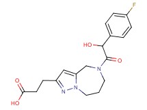3-{5-[(4-fluorophenyl)(hydroxy)acetyl]-5,6,7,8-tetrahydro-4H-pyrazolo[1,5-a][1,4]diazepin-2-yl}propanoic acid