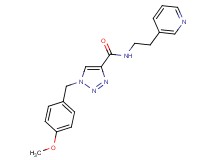 1-(4-methoxybenzyl)-N-[2-(3-pyridinyl)ethyl]-1H-1,2,3-triazole-4-carboxamide