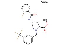 methyl (4R)-4-[(2-fluorobenzoyl)amino]-1-[3-(trifluoromethyl)benzyl]-L-prolinate