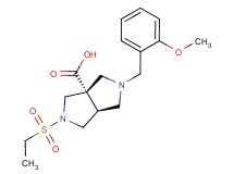 (3aS*,6aS*)-2-(ethylsulfonyl)-5-(2-methoxybenzyl)hexahydropyrrolo[3,4-c]pyrrole-3a(1H)-carboxylic acid