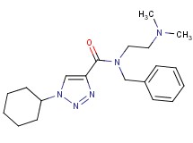 N-benzyl-1-cyclohexyl-N-[2-(dimethylamino)ethyl]-1H-1,2,3-triazole-4-carboxamide